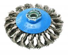 IBCTest 13F301 - 13F301 3 in. X M10x1.5 Wire: .015in. knot-twisted , Cup brush knot-twisted wires