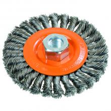 IBCTest 13H504 - 13H504 5 in. X 5/8in.-11 in. Wire: .020in. knot-twisted , Saucer cup brush with