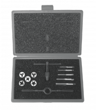 Greenfield 420367 - Tap and Die Set w/ Production Hand Taps and HSS Round Adjustable Dies (Metric)