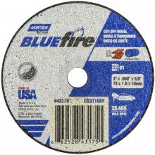 Saint-Gobain Abrasives Inc. 66252843175 - 3 x .060 x 3/8 In. BlueFire Cut-Off Wheel 46 X T01/41