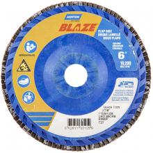 Saint-Gobain Abrasives Inc. 66261132125 - 6 x 7/8 In. Blaze Plastic Flat Flap Disc T27 80 Grit R980P