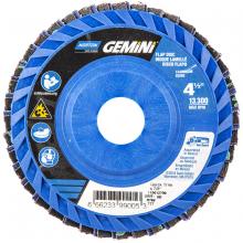 Saint-Gobain Abrasives Inc. 66623399005 - 4-1/2 x 7/8 In. Gemini Plastic Flat Flap Disc T27 P60 Grit R766 ZA