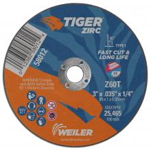 Weiler Abrasives 58012 - Cutting Wheel - Tiger Zirc