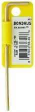 Bondhus 38105 - 3/32" GoldGuard Plated Hex L-wrench - Long    Tagged/Barcoded