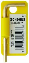 Bondhus 38211 - 7/32" GoldGuard Plated Hex L-wrench -Short    Tagged/Barcoded