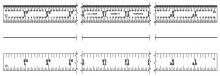 LS Starrett C304R-24 - STEEL RULE, FULL FLEXIBLE, 24", 4R GRADS