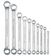 Williams JHWMWS-BWM10 - 10 pc Metric Double Head 10° Offset Box End Wrench Set