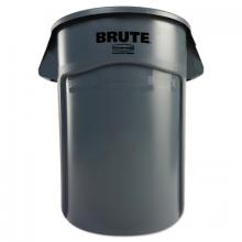 Newell Rubbermaid RCP264360GY - Rubbermaid Commercial Vented Round Brute Container