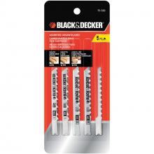 BLACK AND DECKER 75-530 - BLACK+DECKER 5 Pk Jigsaw Blade Assortment