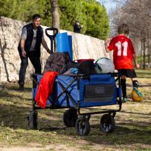 BLACK AND DECKER BDSTCTBL02 - BLACK+DECKER Utility Wagon, Collapsible / Folding Wagon, Blue