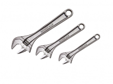 Bahco BAH80RCUS - 3 pc SAE Adjustable Chrome Finish Wrench Set