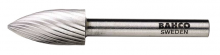 Bahco BAHHSGG1225M - 1/2" Head Diameter High Speed Steel Rotary Burrs Arch Pointed Nose Medium Toothing