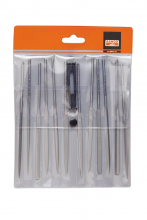 Bahco BAH24721420 - 12 pc 5-1/2" Needle File Set Smooth Cut