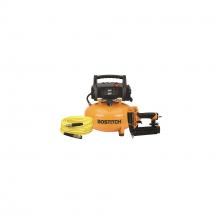 BOSTITCH BT1KIT18SP - BOSTITCH Compressor, Single Stage, Portable, Electric Pancake, 6-Gallon, 165 Psi