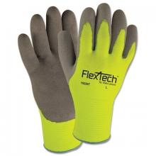 Wells Lamont Y9239TL - Wells Lamont FlexTech Hi-Visibility Knit Thermal Gloves with Latex Palm