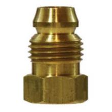 Midland Industries 16010 - MIDLAND INDUSTRIES 160 Threaded Brass Double Compression Sleeve Break-Away Nut