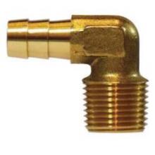 Midland Industries 07020-1212 - AMC® 07020 Hose Barbed MIP Brass 90 deg Elbow