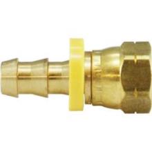 Midland Industries 30253 - MIDLAND INDUSTRIES 302 Push-On Hose Barbed Female SAE 45 deg Flared Brass Swivel Connector