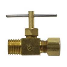 Midland Industries 709101-0402 - AMC® 709101 Compression x MIP Brass Body Needle Valve