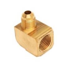 Midland Industries 250X4X4 - MID-AMERICA FITTINGS 250 SAE 45 deg Male Flared FPT Brass 90 deg Barstock Elbow