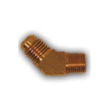 Midland Industries 254X5 - MID-AMERICA FITTINGS 254 SAE 45 deg Male Flared MPT Brass 45 deg Barstock Elbow