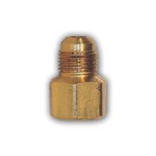 Midland Industries LF46-68 - MID-AMERICA FITTINGS LF46 SAE 45 deg Male Flared FPT Brass Adapter