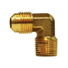 Midland Industries 10293 - MIDLAND INDUSTRIES 102 Male Flared Male NPTF Brass 90 deg Elbow