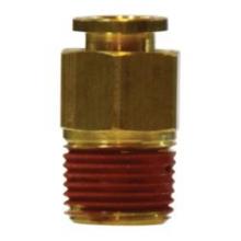 Midland Industries 20023 - MIDLAND INDUSTRIES 200 Tube OD Male NPTF Brass Straight Connector