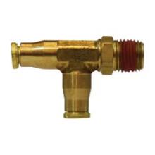 Midland Industries 20167 - MIDLAND INDUSTRIES 201 Push-In Tube MNPTF Push-In Tube Brass Swivel Run Tee