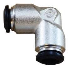 Midland Industries 20660N - MIDLAND INDUSTRIES 202 Push-In Brass Nickel-Plated 90 deg Union Elbow