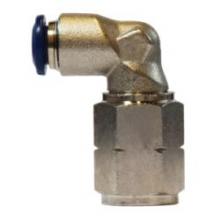 Midland Industries 20762N - MIDLAND INDUSTRIES 200 Push-In FIP Brass Nickel-Plated 90 deg Swivel Elbow