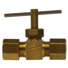 Midland Industries 26021 - MIDLAND INDUSTRIES 260 Compression Connection Brass Body Needle Valve