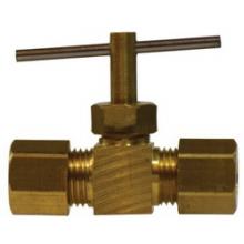 Midland Industries 26022 - MIDLAND INDUSTRIES 260 Compression Connection Brass Body Needle Valve