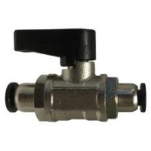 Midland Industries 28400 - MIDLAND INDUSTRIES 284 Push-Fit 250 psi Brass Body Chrome-Plated Mini Ball Valve