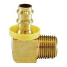 Midland Industries 30378 - MIDLAND INDUSTRIES 303 Push-On Hose Barbed MIP Brass 90 deg Elbow