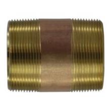 Midland Industries 40172 - MIDLAND INDUSTRIES 40 MPT Brass Seamless Pipe Nipple