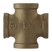 Midland Industries 44397 - MIDLAND INDUSTRIES 443 FPT 1/4-18 Thread Bronze Pipe Cross