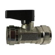 Midland Industries 46650 - MIDLAND INDUSTRIES 466 FIP 250 psi Brass Body Chrome-Plated Straight Mini Ball Valve