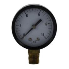 Midland Industries 80004 - MIDLAND INDUSTRIES 8000 2 in Dial 1/4 in Connection Pneumatic Pressure Gauge