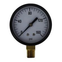 Midland Industries 80034 - MIDLAND INDUSTRIES 8003 2-1/2 in Dial 1/4 in Connection Pneumatic Pressure Gauge