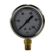 Midland Industries 80063 - MIDLAND INDUSTRIES 80 2-1/2 in Dial +/-1.5 % Accuracy 1/4 in Connection Pneumatic Pressure Gauge