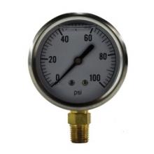 Midland Industries 80081 - MIDLAND INDUSTRIES 80 2-1/2 in Dial +/-1.5 % Accuracy 1/4 in Connection Pneumatic Pressure Gauge