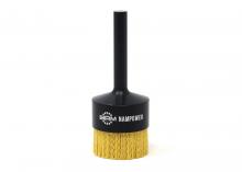 Brush Research Manufacturing AEB20010080 - BRM AEB20010080 NAMPOWER End Brush, 2” Diameter, 5.250" OAL, 80 Grit, Ceramic Abrasive Nylon